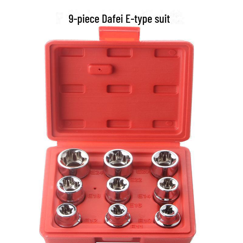 

Набор отверток в форме цветка с E-образной рукояткой из 14, 9 и 34 предметов, а также биты для отвертки, пресс-биты и комбинированный набор для ремонта автомобиля. 9-piece Dafei E-type set красный