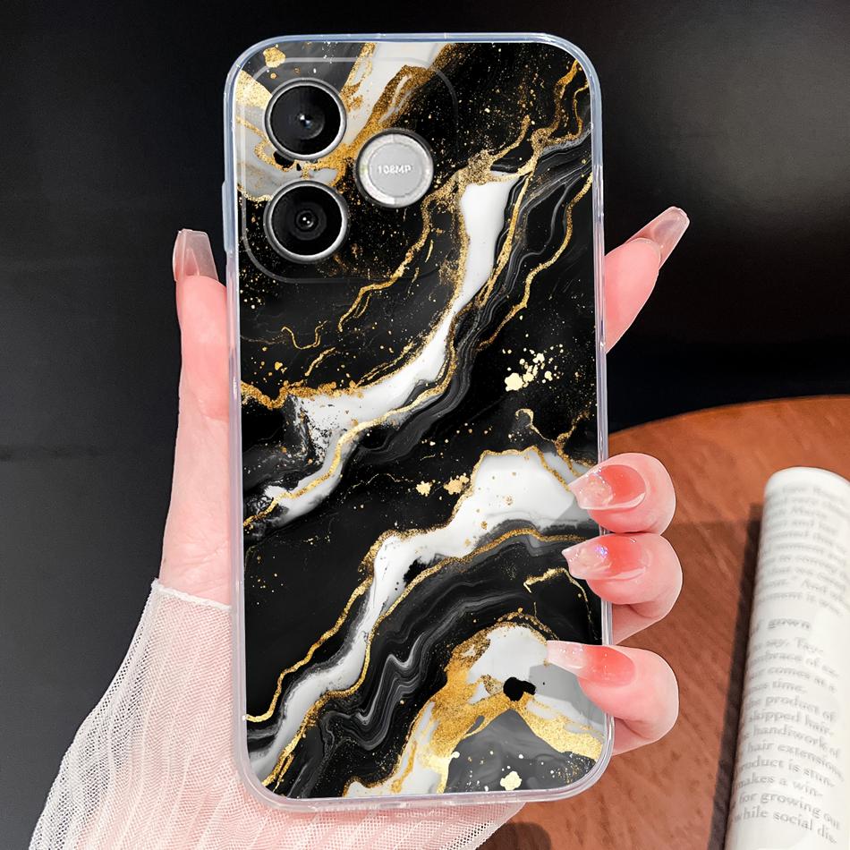 Phone Case For Honor 600 Lite 500 Smart 5G Cute Fish Bubble Phone Cover Soft Transparent Silicone Anti Slip Lightweight Funda