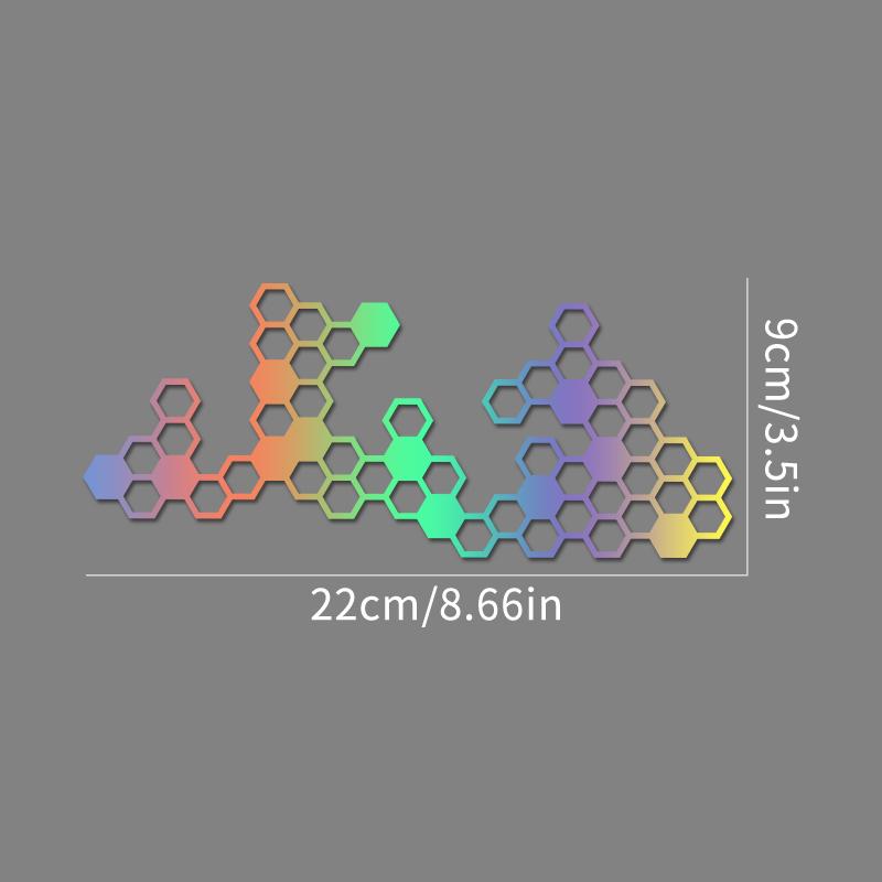 Honeycomb Gear Motorcycle Stickers for Moto Fairing Fuel Tank Waterproof Racing Helmet Vinyl Decals Motorcycle Accessories