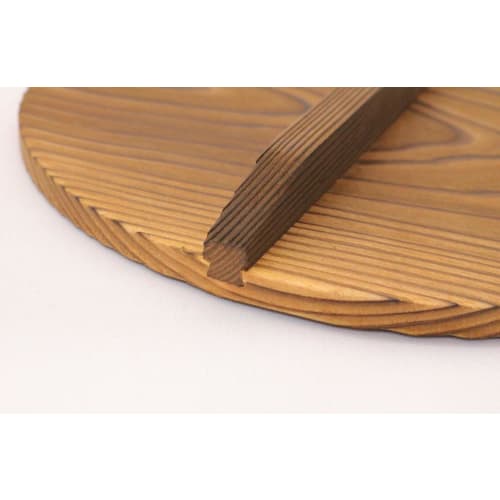 Ichihara Woodworks 24cm Burnt Cedar Pot Lid 22185