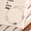 Blue Water Jadeite Gourd Bracelet Women'S Niche Lamp Luxury New Chinese Hollow Diamond High-End Jewelry Women Premium