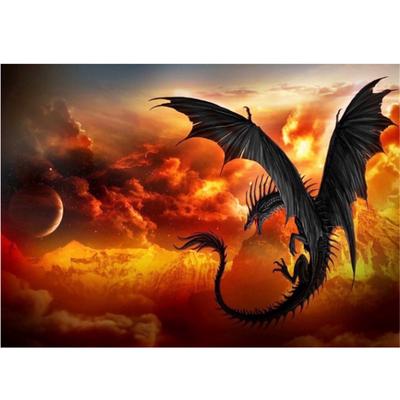 Volle 5D Diy Diamant Malerei Feuer Drache Diamant Stickerei Full Lay Anime Kreuzstich Kits Home Decor Handgemachtes Geschenk