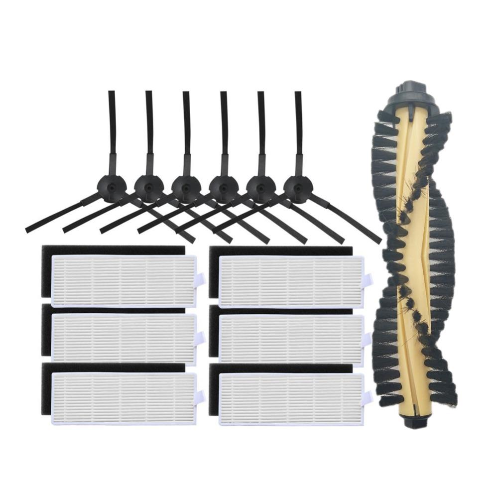 Accessories Kit For Ilife A4 A4S A40 Vacuum Cleaner Parts HEPA Filter Primary Filter Side Brush Roll Brush Cover Mop Pad Cloth