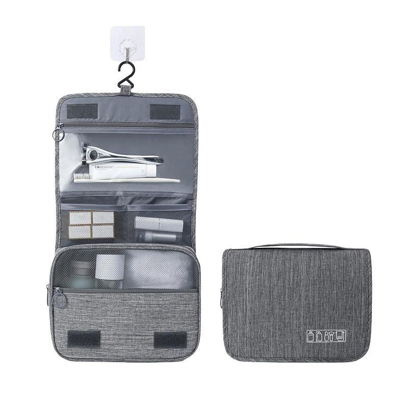 Premium Cationic Waterproof Toiletry Bag: Ideal for Business Trips, Featuring Dry/Wet Separation and Convenient Travel Hook.
