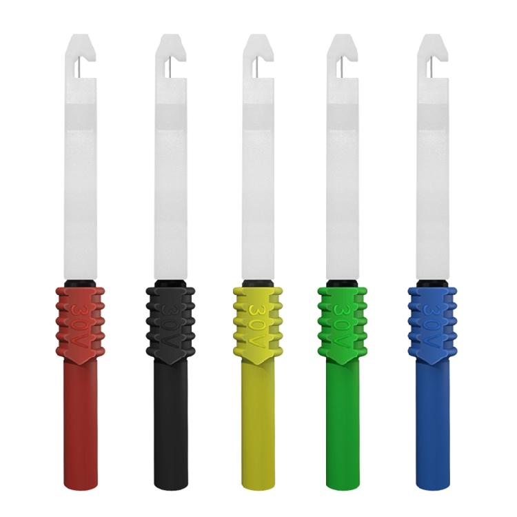 

5pcs Multimeter Probe 4mm Banana Plug Non Destructive Pucture Needles Connectors 1