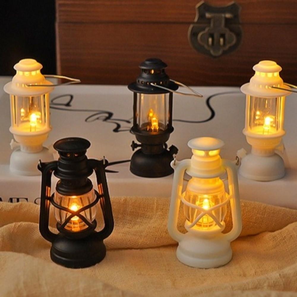LED Lighting Retro LED Lantern Battery Powered Miniature Night Light  Imaginative Play