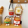 New Plush Bag Cartoon JK Girl Student Cute Burger Cola Children's Shoulder Messenger Bag