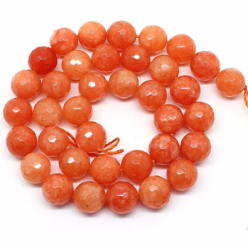 4/6/8/10/12 мм Натуральный граненый розовый зеленый халцедон Нефритовый ...