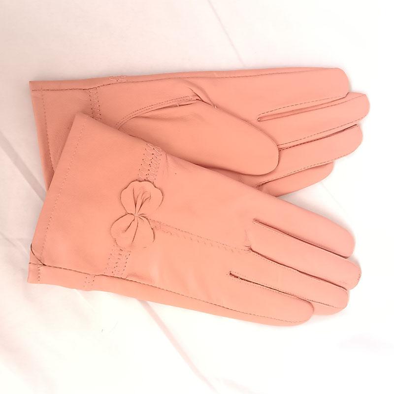 Ženy Zimní zateplené rukavice z pravé kůže Dámské Rukavice z pravé ovčí kůže Dívčí Móda pro řízení Dámské Luxusní Rukavice s vlněnou podšívkou