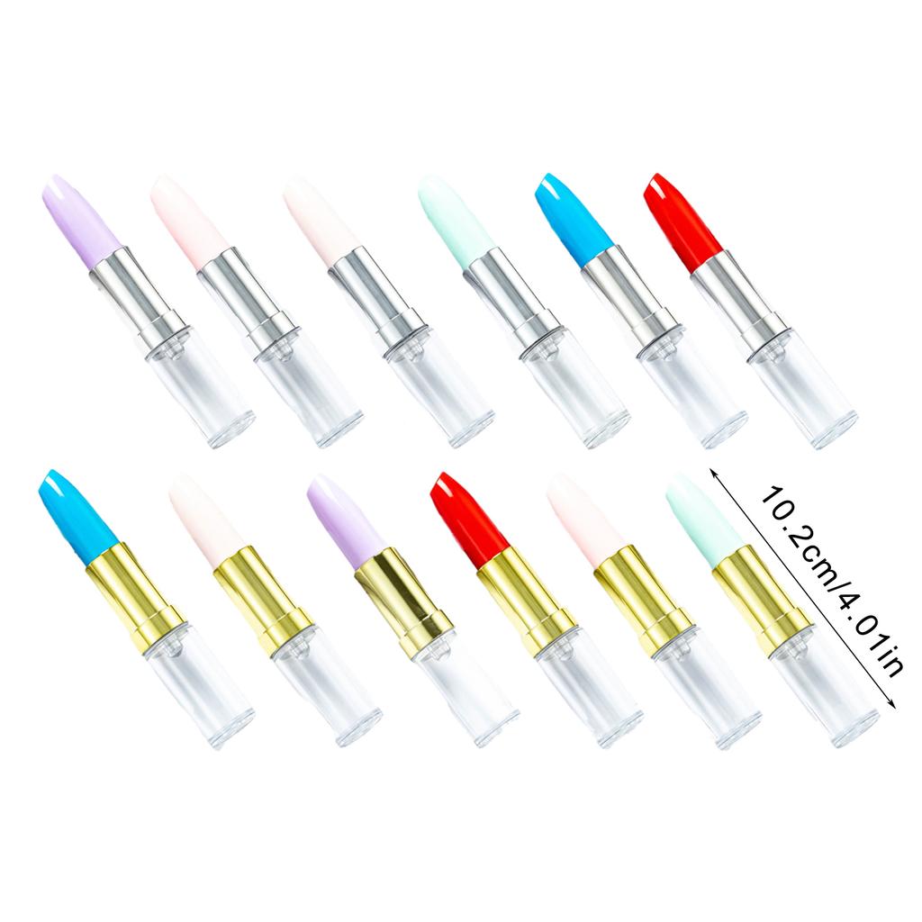 6 Stück Neuheit Lippenstift Kugelschreiber für Frauen Lippenstiftförmiger Schreibstift für Büro Strumpffüller Dekoration