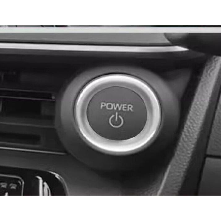 For Toyota Prius 2023-2025 ABS Matte Silver Start Button One-Click Switch Ring