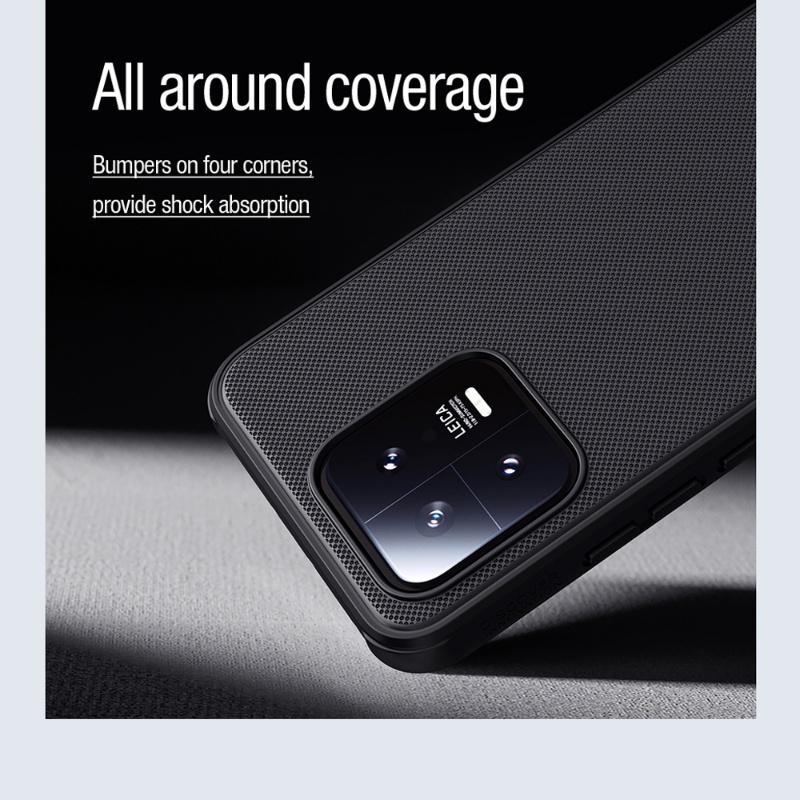NILLKIN Magnetický Super Frosted Shield Pro Kryt Xiaomi Mi 13 Kryt Ultra Tenký Matný TPU + PC Odolný proti Otiskům Prstů Nárazuvzdorný Zadní Kryt