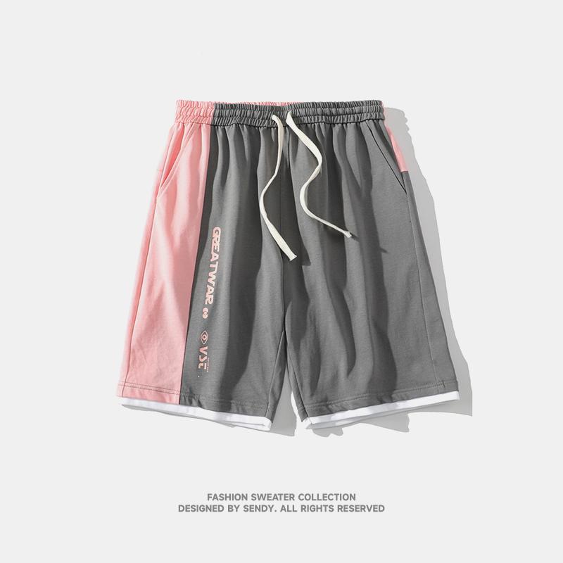 

Shorts Men s Casual Shorts Sports Shorts Solid Color Large Pants Beach Shorts XL сірий колір