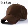 Casquettes de Baseball à Longue Visière Grande Taille pour Hommes Femmes Extérieur Décontracté Grande Tête Chapeau de Soleil Gorras Couleur Unie Casquette Papa