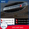 TSGWS1 Car For Mercedes Benz AMG 4pcs Car Door Handle Stickers Accessories For Mercedess Benzs AMGs W202 W203 W204 W205 W210 W211 W212