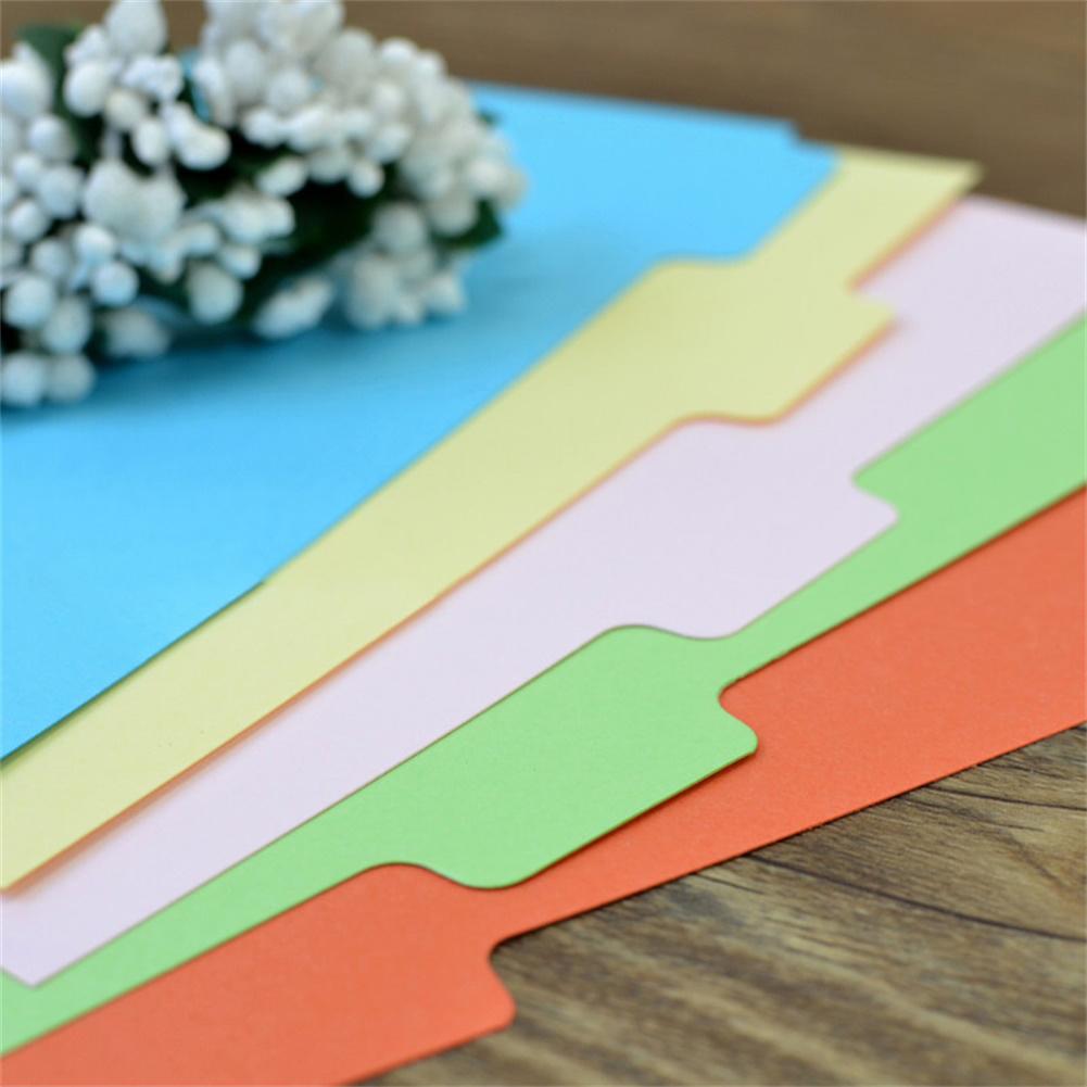 5sheets 6 Holes Notebooks Tabbed  Paper Writing Pads Scrapbook Index Tabs Planner Divider Pages