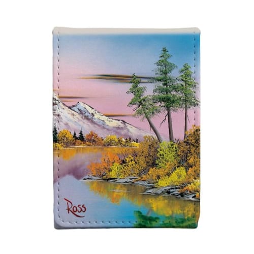 Ultra Pro - Bob Ross Mighty Mountain Lake Alcove Flip, TCG Art Storage Box, Premium Deck Protector, Premium Magnetic Deck Organizer, Bob Ross Trading