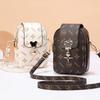 Damen PU-Leder Mini-Schultertasche Kleine Handytasche Umhängetasche Damen Portemonnaie Handtasche