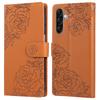 For Samsung Galaxy A17 5G/A26 5G Case Rose Flower PU Leather Wallet Phone Cover with 3 Card Slots/Wrist Strap