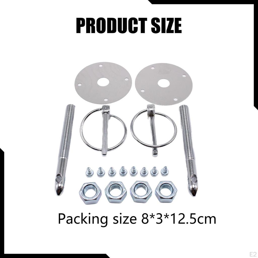Universal Hood Pin Set Flip Over Clips Modified Accessories Professional Easy Installation