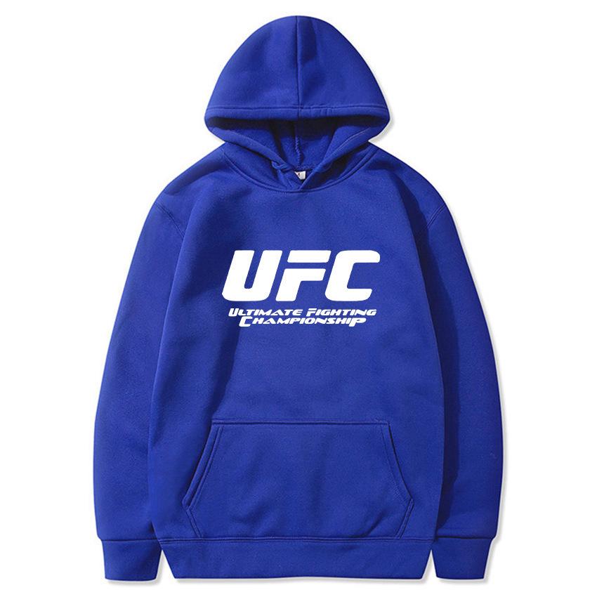 Unisex Herbst/Winter UFC Bedruckter Hoodie - Trendige Plus Samt Freizeit Sportbekleidung