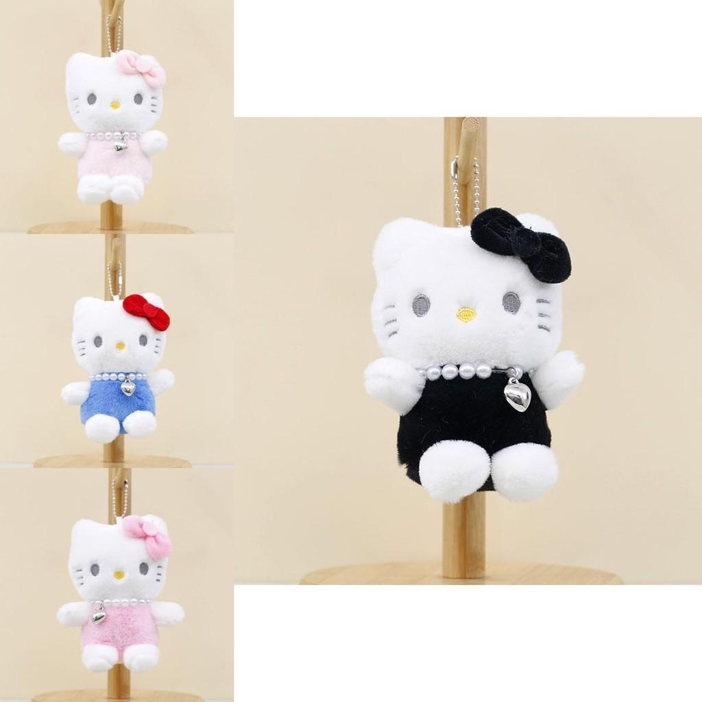 Adorable Plush Hello Kitty Keychain 13cm Cute Cat Backpack Accessory For Girls