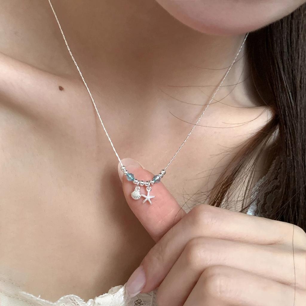 925 Silver Hiphop Necklace New Fashion Simple Geometric Handmade Clavicle Chain Party Jewelry Gifts for Women