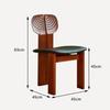 High-end Light Luxury Vintage Solid Wood Chair Backrest Chair Designer Leisure Dining Chair Home Modern Simple
