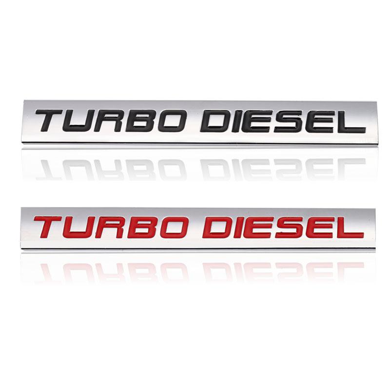 Car Sticker Twin Turbo Diesel Supercharged Turbocharged Logo Metal Emblem Badge Decal for BMW Audi Honda Toyota Jeep Ford Nissan