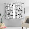 2pcs,2D Plane Printing Curtains Musical Chaos Versatile Fabric (without Rod) Holiday Use for Bedroom, Living Room