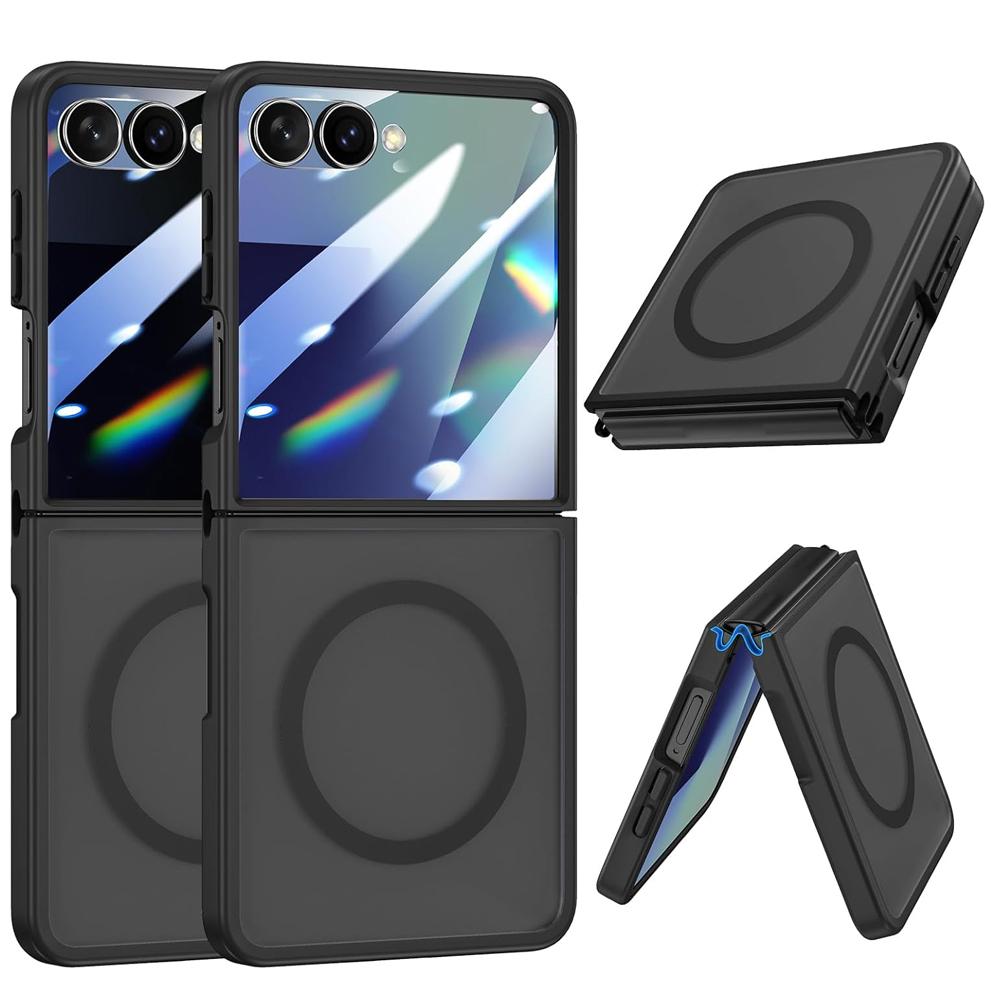 

Magnetic Wireless Charging Mobile Phone Case for Samsung Galaxy Z Flip 7 Cases Slim Rugged Translucent Cover with Magnet Galaxy Z Flip7