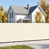 Balcony Privacy Screen 150 X 200 Cm Fabric with PU Coating Cream
