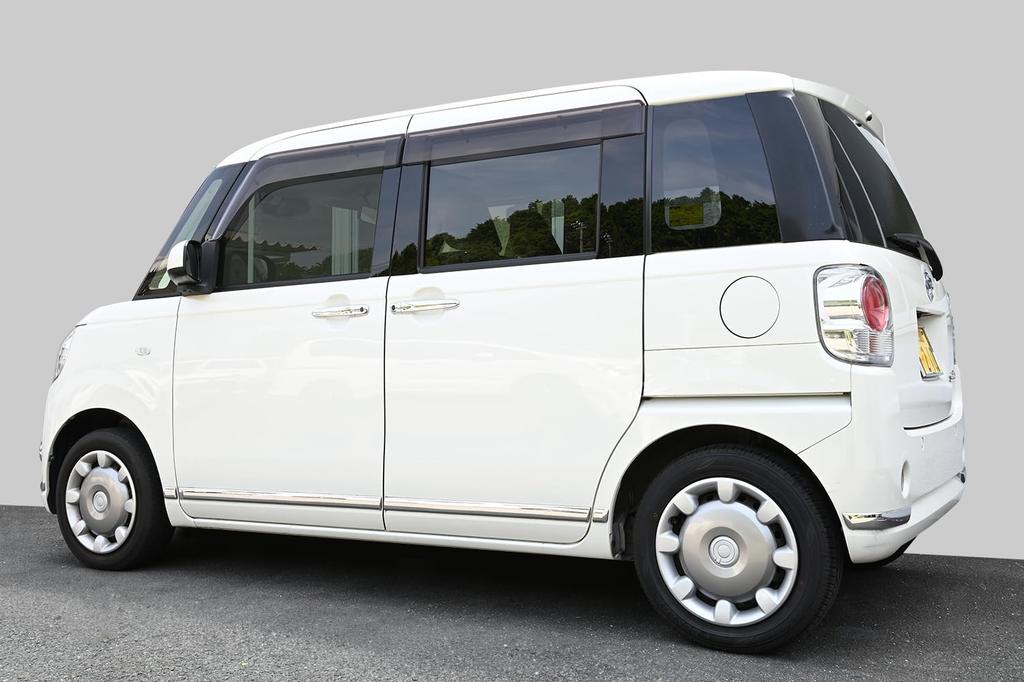 SecondStage B-stolpedeksel for Daihatsu Move Canvas-kjøretøy med fabrikkside Pianosvart LA800/LA810S (for visirer) - (D017BLK)