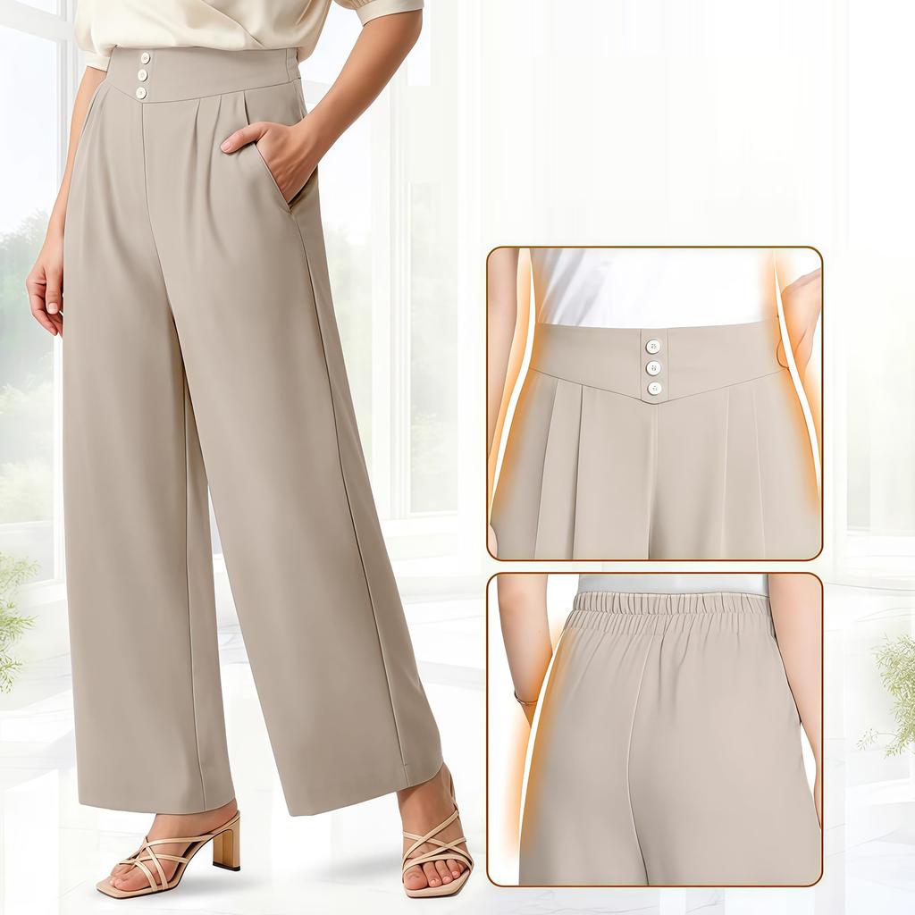 Women's Soft And Flowing High-Waisted Pants