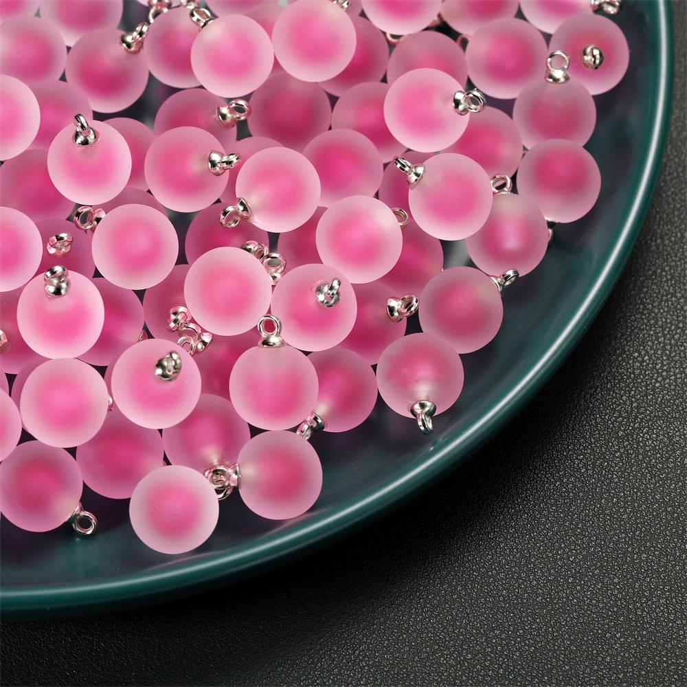 10pcs/lot Resin Frosted Multicolor Heart Charms For Handmade Bracelet Earrings Necklace Pendant DIY Jewelry Making Supplies