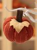 Crochet Pumpkins Decoration Handmade Autumn Artificial Pumpkin Fabric Decorative Pumpkin for Farmhouse Mantel Decor