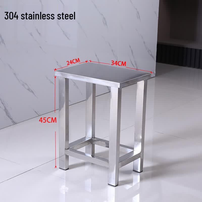 Wuxingdun Thickened 304 Stainless Steel Square Stool