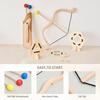 Eco-Friendly Wooden Archery Toy Set - Safe Bow and Soft Felt Arrows for Kids, Montessori Sport Training Game, Outdoor Birthday Gift for Boys & Girls