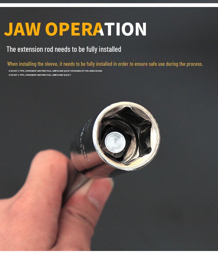 Portable Labor-Saving Telescopic Tire Wrench with Non-Slip Handle