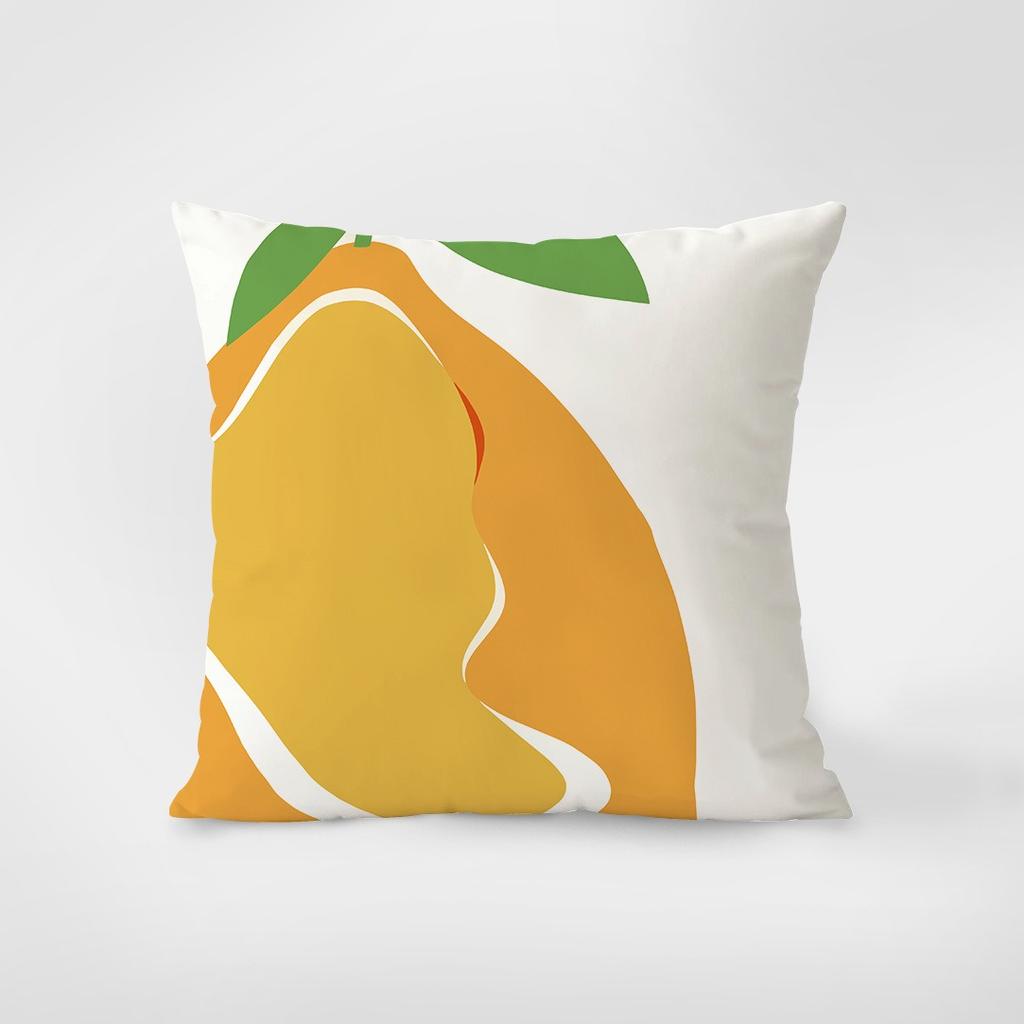 Abstract Fruit Decorative Pillowcase Bedroom Living Room Square Cushion Pillowcase