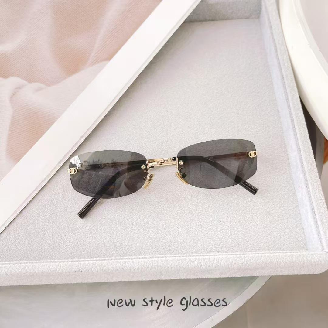 Korean Style Sunglasses Women Fashion Trendy Rimless Sun Glasses for Women Holiday Travelling Men s Sunglasses