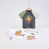 B. Duck Yellow Duck Children's Clothing Simple Fashion Top for Boys and Girls Summer Color blocked Printed Short T-shirt