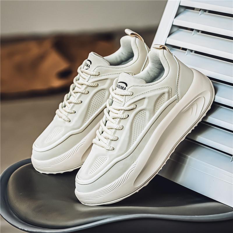 New Fashion Men 's Four Seasons Comfortable Thick Sole Shoes Students BoysTrending Soft Sole Breathable Casual Running Sneakers