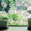 3 Sheets Rainbow Leaf Window Clings Prism Static PVC Window Decals for Bird Strike Prevention Reusable Window Sticker for Glass Doors Windows