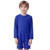 Combinaison Adaptative Unisex pour Enfants Col Rond Manches Longues Boutons-Pression à l'Entrejambe Couleur Unie Besoins Spéciaux