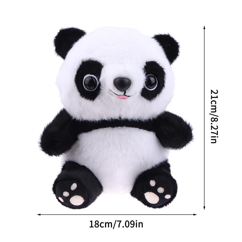 

21CM Adorable Gentle Panda Doll Cute And Charming Plush Stuffed Animal Toy Cuddly Birth Date Present designed for Children and Children s Playmate