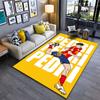 Soccer Player Illustration Carpet Suitable As a Non-slip Mat for the Living Room or Bedroom Sofa
