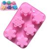 3D Christmas Snowflake Silicone Mold Handmade Soap Aromatherapy Plaster Chocolate Cake Baking Mold Christmas Party Gift