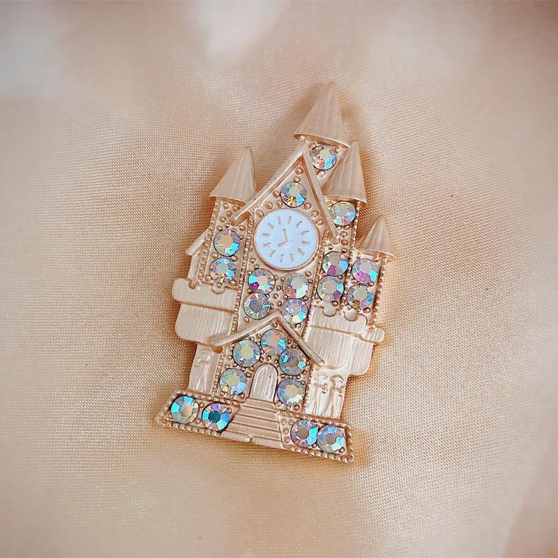 Disney Beauty and the Beast Retro Colorful Palace Candlestick Brooch Retro Exquisite Badge Accessories Women Men Gifts