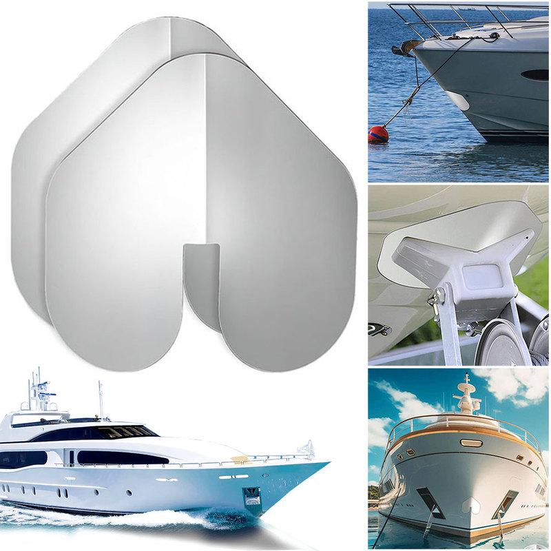 2Pcs Boat Keel Guard Wear Resist Stainless Steel Bow Guard Rust Proof Boat Bow Protector for Wear and Scratches Protection
